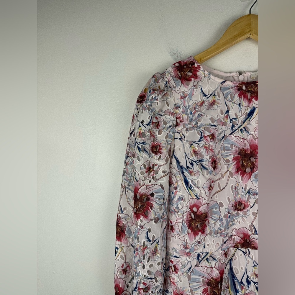 La Maison Talulah Bonita Floral Eyelet Cocktail Mini Dress Women’s Sz XS - Picture 4 of 12